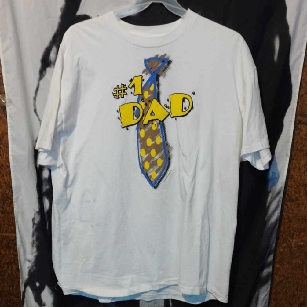 Delta White #1 Dad Graphic Tee